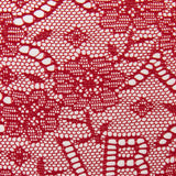 Lace Monogram Knicker In Poppy Red