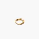 Cufflink Ring In Light Gold