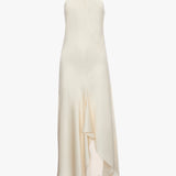 Halter Neck Midi Dress In Elderflower