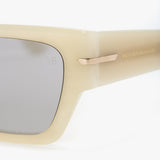 Acetate Sunglasses In Ivory Marble