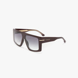 Oversized Flat Top Frame In Burgundy