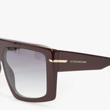 Oversized Flat Top Frame In Burgundy