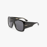 Oversized Soft Square Acetate Frame In Black