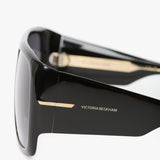 Oversized Soft Square Acetate Frame In Black