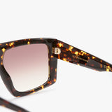 Oversized Flat Top Frame In Havana
