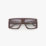 Oversized Flat Top Frame In Burgundy
