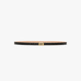 Dorian Frame Belt Micro Croc Embossed Leather