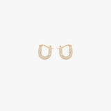 Medium Pavé Crystal Hoop Earrings