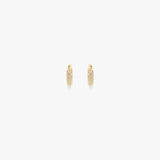 Medium Pavé Crystal Hoop Earrings