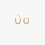 Medium Pavé Crystal Hoop Earrings