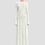 Twist Waist Gown In Aloe