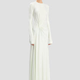 Twist Waist Gown In Aloe