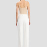 Tailored Straight Leg Trouser In Ivory