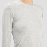 Long Sleeve T-Shirt In Grey Marl