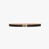 Dorian Frame Belt Croc Embossed Leather