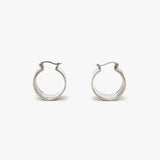Dorian Hoop Earrings In Silver