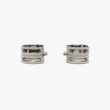 Dorian Hoop Earrings In Silver