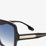Layered Mask Sunglasses In Black Gradient
