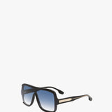 Layered Mask Sunglasses In Black Gradient
