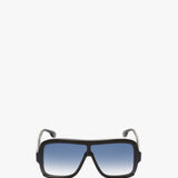 Layered Mask Sunglasses In Black Gradient