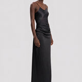 Cami Floor-Length Dress In Black
