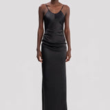 Cami Floor-Length Dress In Black