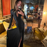 Cut-Out Gown In Black