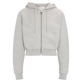 Full Zip Hoodie In Grey Marl